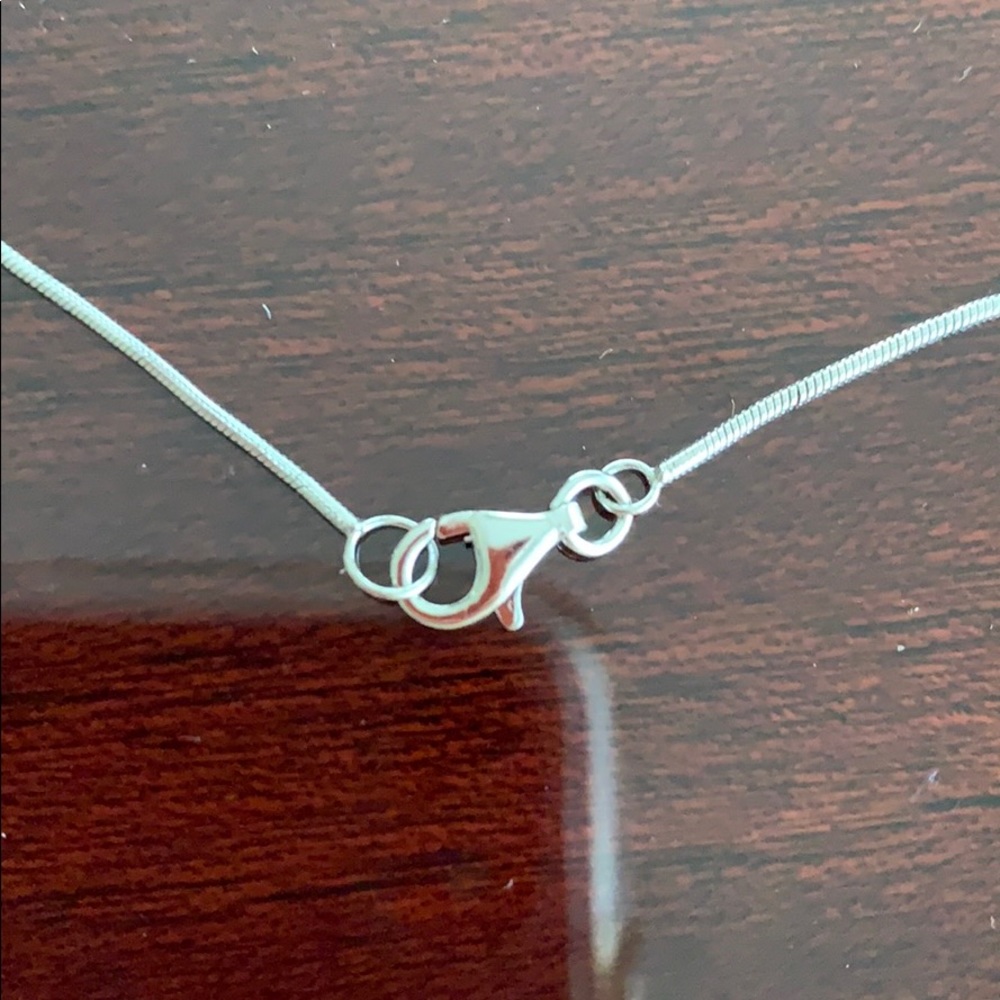 🤍🤍 17" Linked Sterling Heart Necklace - Picture 5 of 6